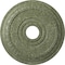 Ekena Millwork Munich Ceiling Medallion (Canopies up to 5 5/8"), 17 1/2"OD x 3 5/8"ID x 1"P, Athenian Green Crackle CM17MUAGC - alternate 1